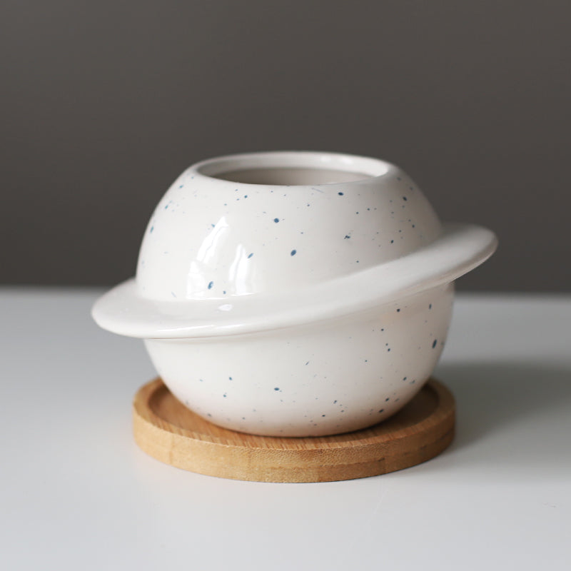 Creative Planet Shape Ceramic Flower Pot