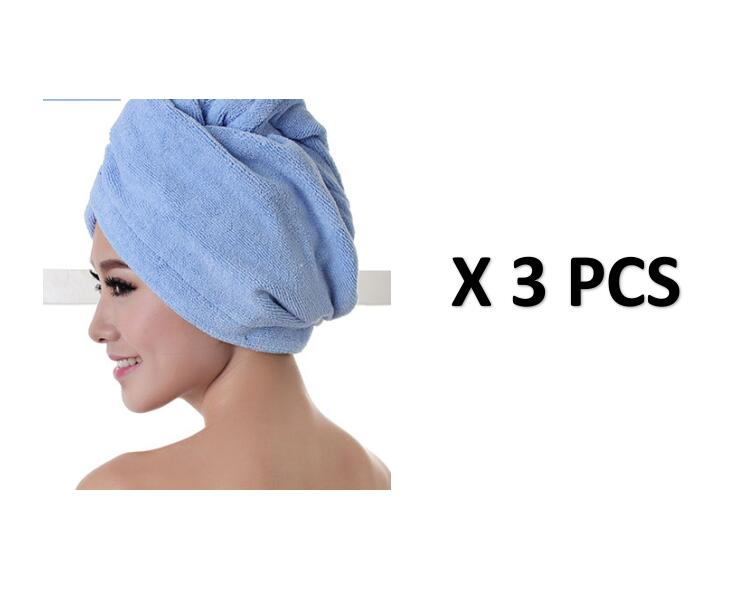 Toca de Secagem de Cabelo para Mulher, Toalha Absorvente para Cabelo