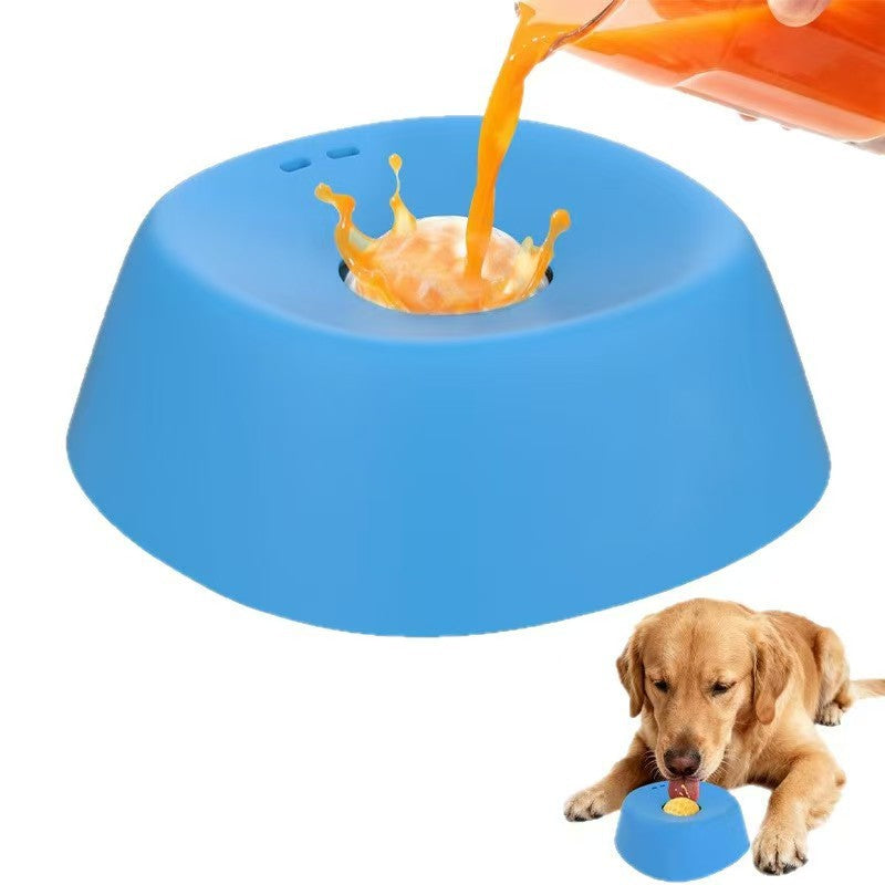 Tigela para lamber cachorro com caldo líquido antiderrapante para animais de estimação