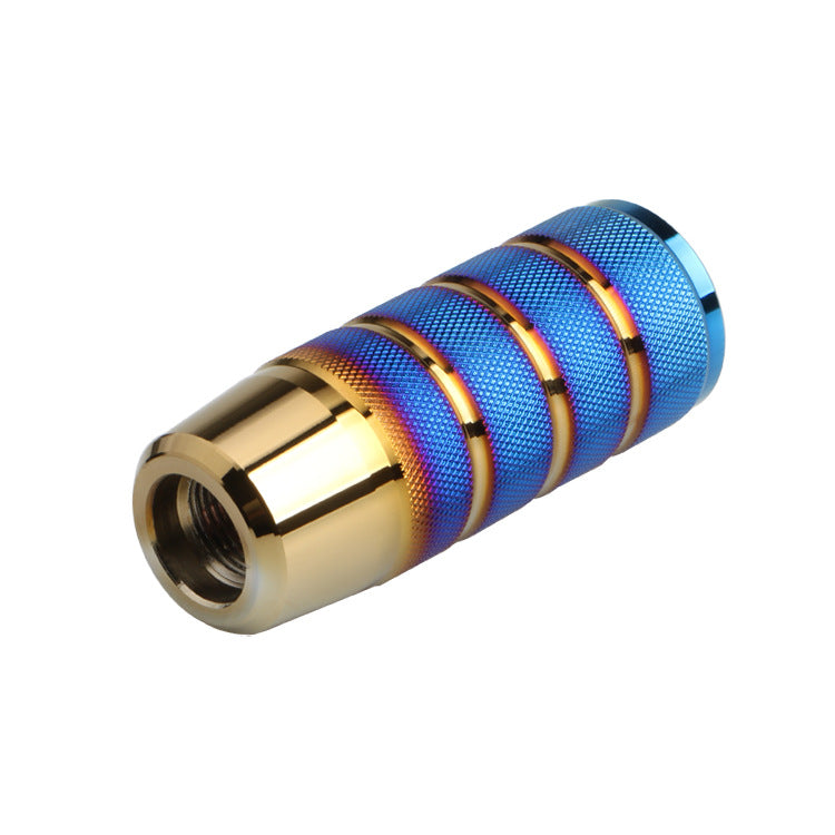 Metal Frosted Grilled Blue Colorful Gear Shift Head