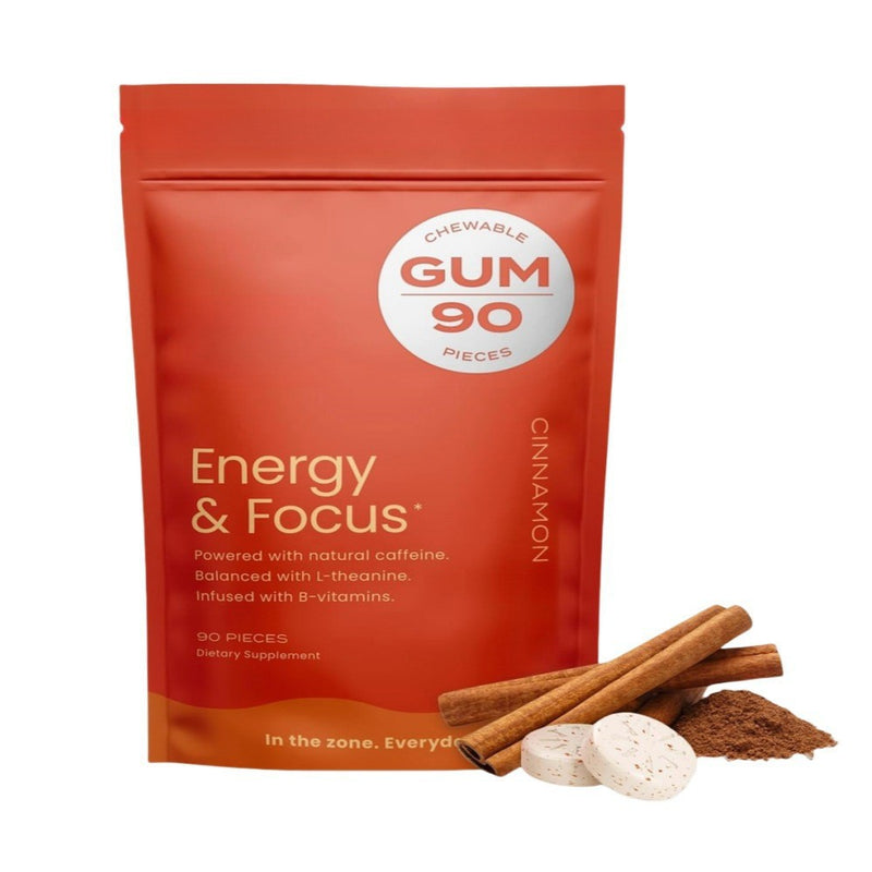 NeuroGum Energie-Koffein-Minzpastillen, Koffein-Ergänzungsmittel mit Minzgeschmack - 90 Stück
