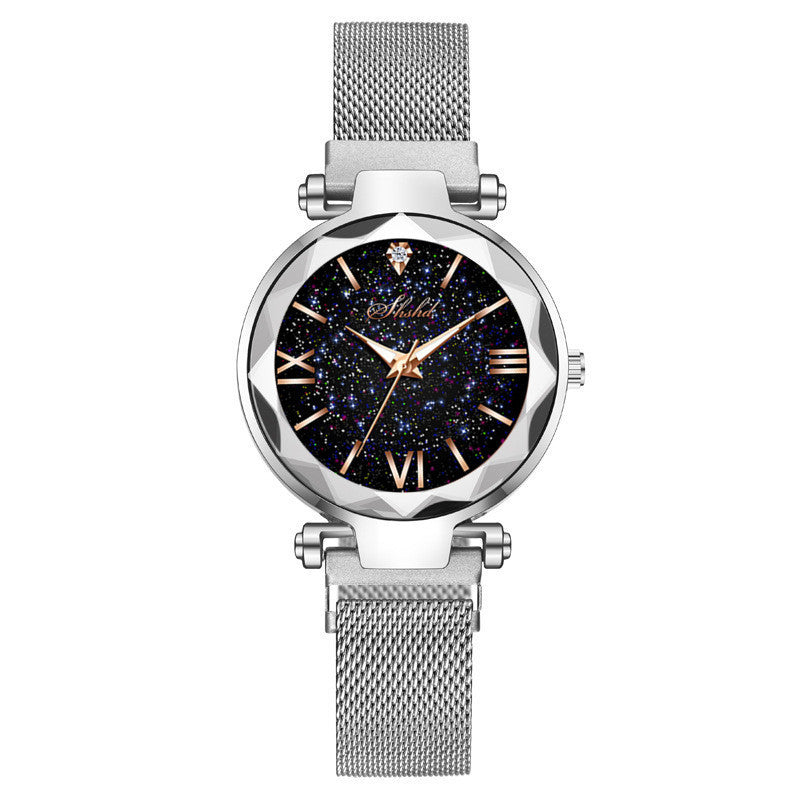Pulseira magnética preguiçosa para relógio de quartzo estrelado