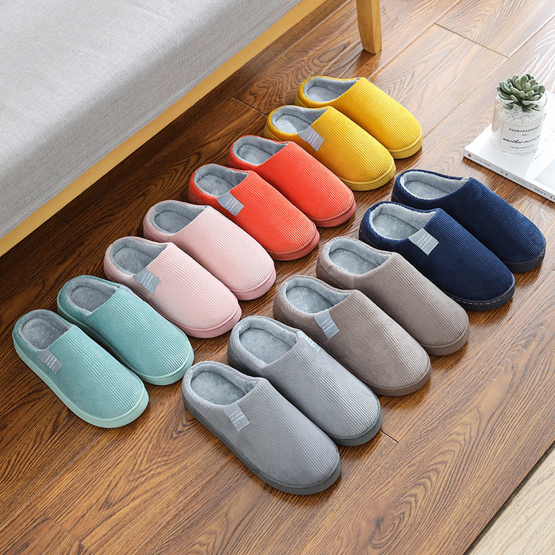 Non Slip Soft Soled Thickened Warm Home Cotton Slippers