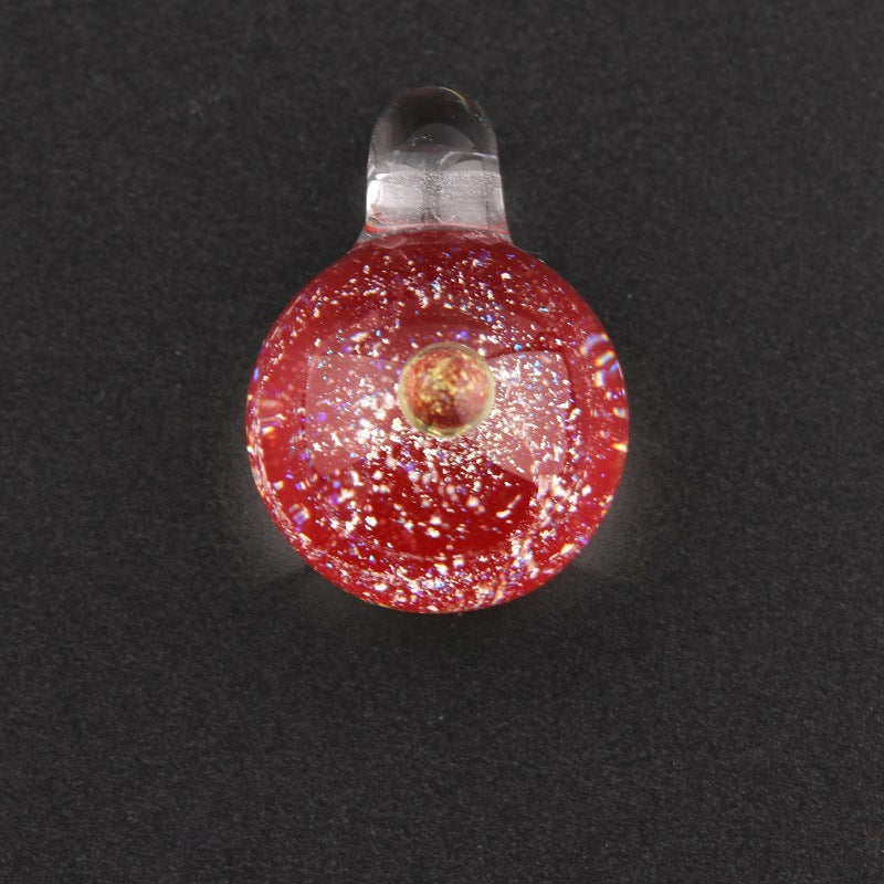Starry Sky Glass Ball Universe Starry Sky Colored Glaze Pendant Necklace Bracelet Colored Glaze Pendant