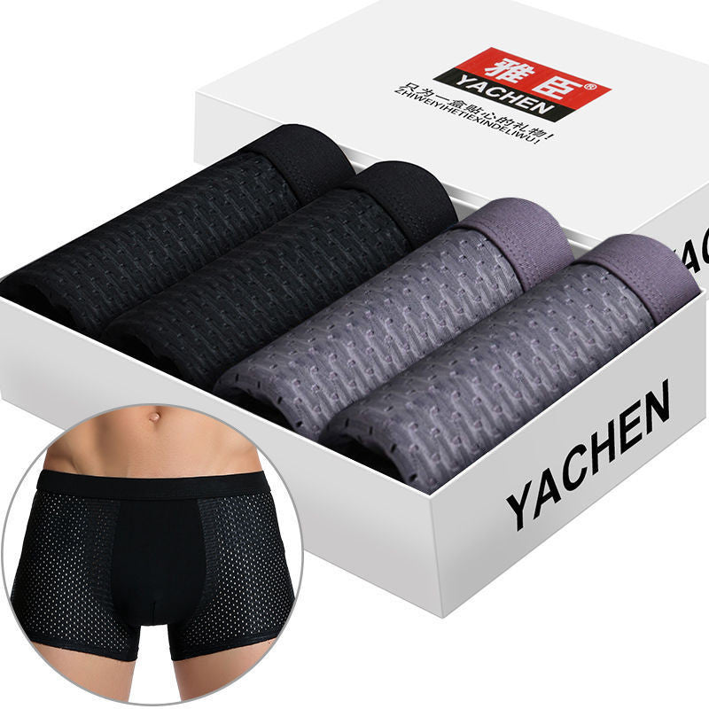 Boxershorts aus seidigem Mesh