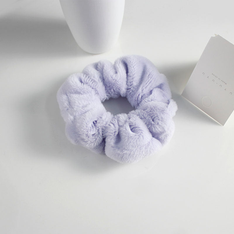 Elástico de cabelo tipo "scrunchie" grande e fofo estilo feminino