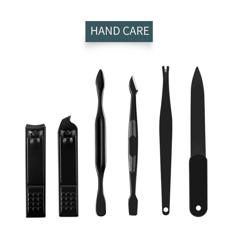16-teiliges Set Nagelknipser Schneider Trimmer Ohrlöffel Pflegeset Maniküre-Set Pediküre Zehennagel-Kunst-Werkzeug-Set mit Tasche