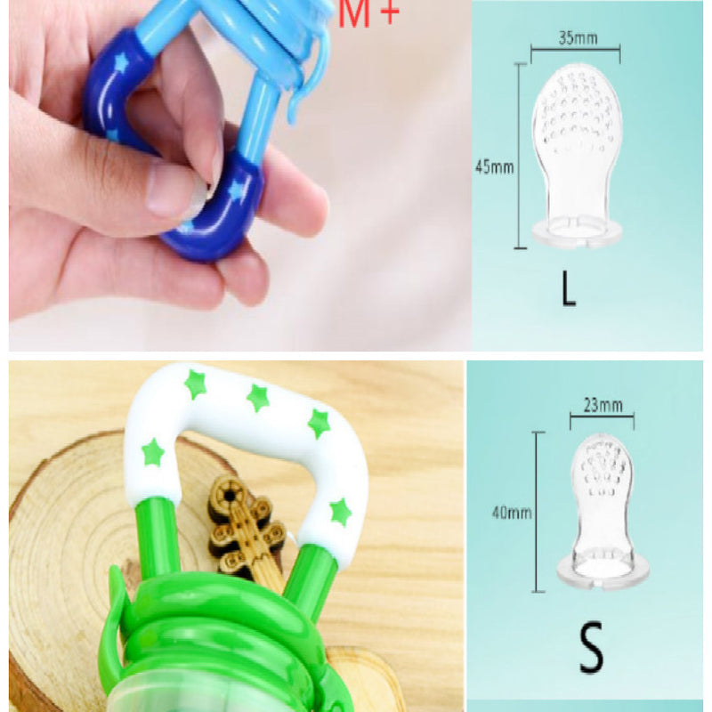 Chupeta de Silicone para Bebé, Encapsulada para Acalmar, Utensílio de Alimentação Complementar