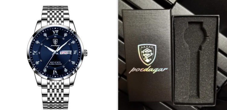 Nouveau Montre pour hommes étanche calendrier lumineux