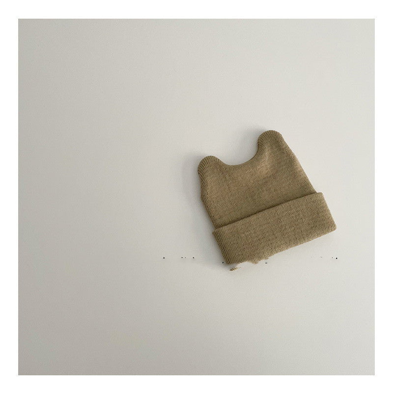 Children's Woolen Cap Knitted Pullover Cap