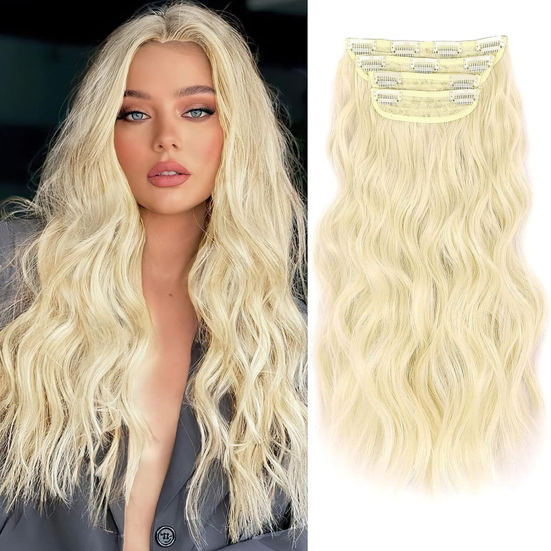 Wig Four-piece Set Hairpiece Clip Curly Hair Four-piece Set Curly Hair Wig Set