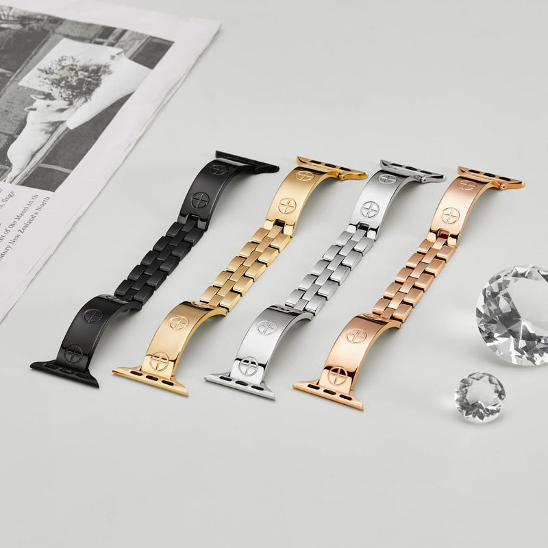 Kreuz-Armband Edelstahl Metallarmband