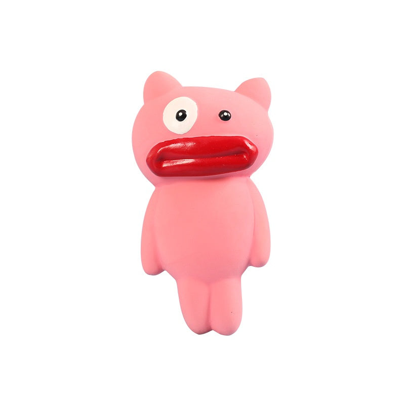 Brinquedo Duradouro de Látex Natural Resistente à Mastigação para Animais de Estimação com Apito