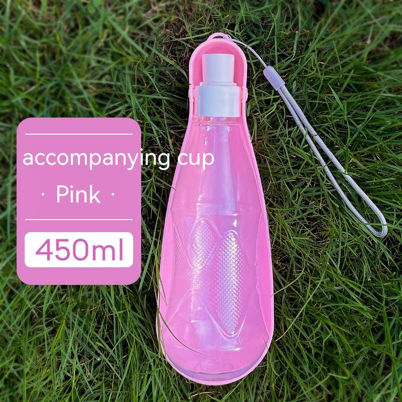 Copo de água para animais de estimação, portátil, dobrável, garrafa de água para cães, 550ml, grande capacidade, médio a grande, garrafa para beber