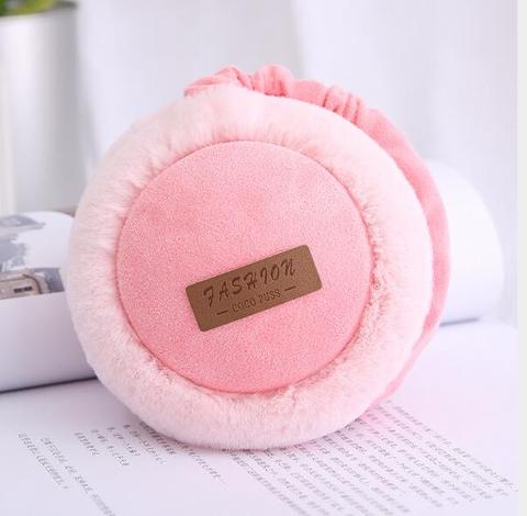 Bluetooth-Ohrwärmer-Kopfhörer, warme Plüsch-Ohrwärmer, einfarbig, modisch, faltbar, weich, schlicht, verstellbar, Winter-Accessoires