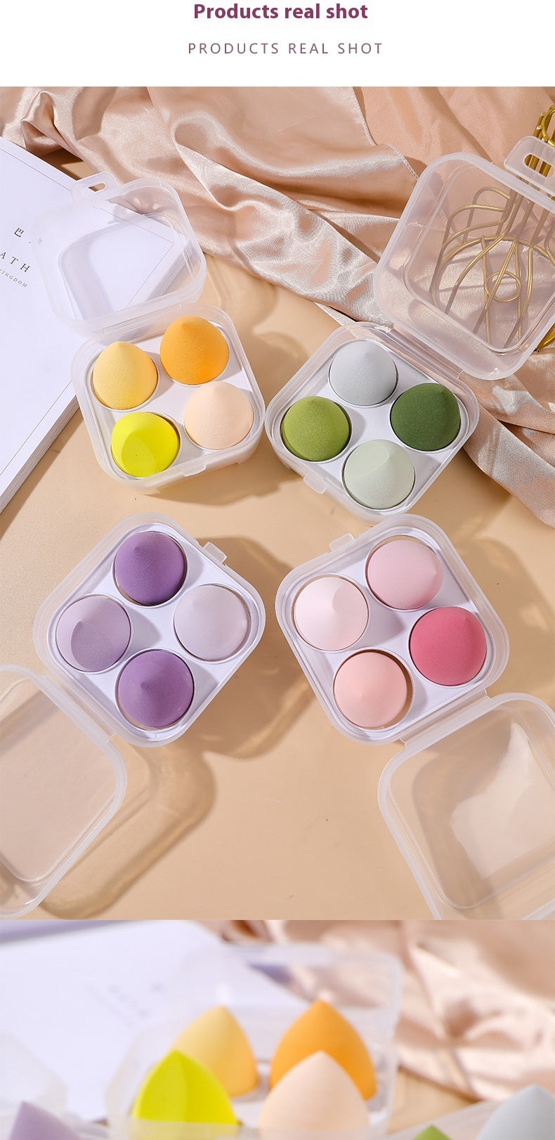Cosmetic Egg Powder Puff Cushion Super Soft Smear-proof Beauty Blender Studio Sponge Egg