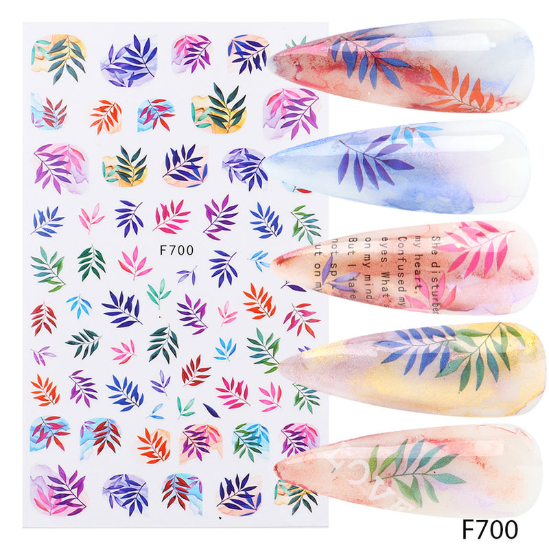 Japanische 3D 5D geprägte Nagelsticker