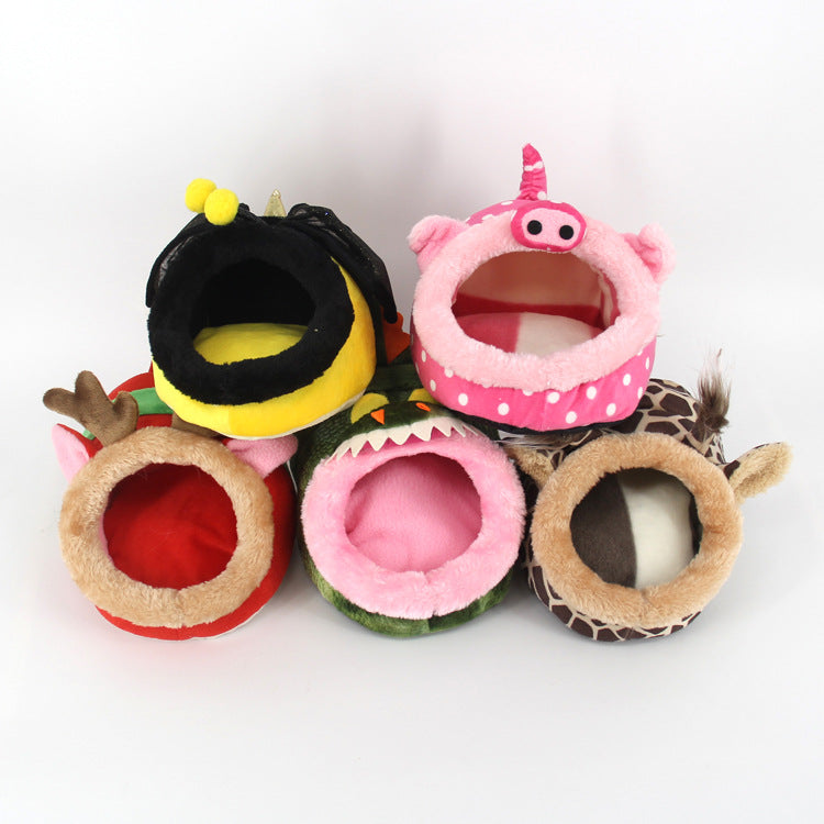 Pet nest manufacturers Ji Zai Zai Cute Cotton nest snake spider Mini guinea pig guinea pig small pet chihuahua.