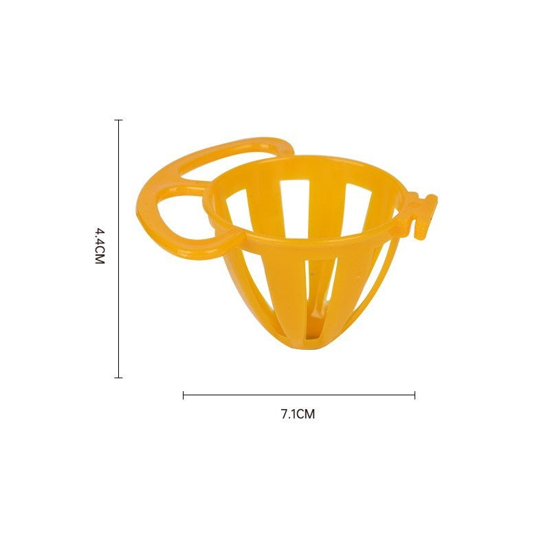 Alimentador bonito de plástico de cor sólida para papagaio