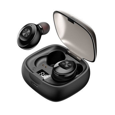Auriculares Bluetooth mini sem fios, auscultadores desportivos mini à prova de água, auriculares estéreo sem fios
