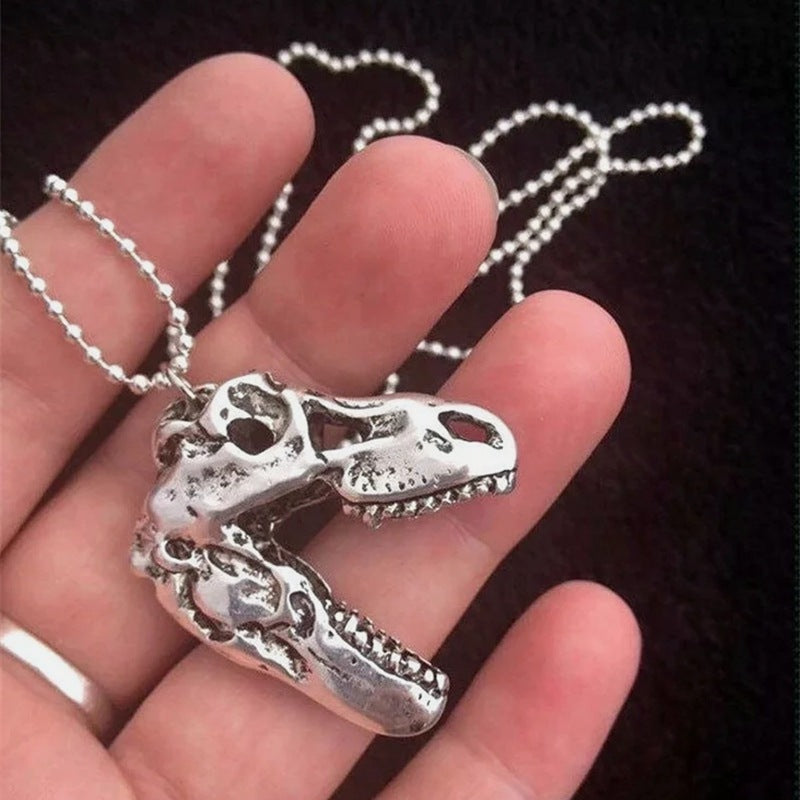 Fashion Retro Tyrannosaurus Rex Skull Necklace