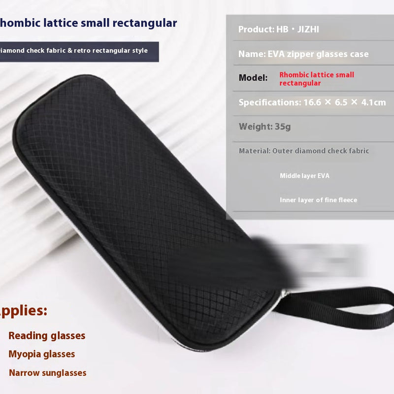 Large Sports Sunglasses Simple Zipper Creative Myopia Eye Case