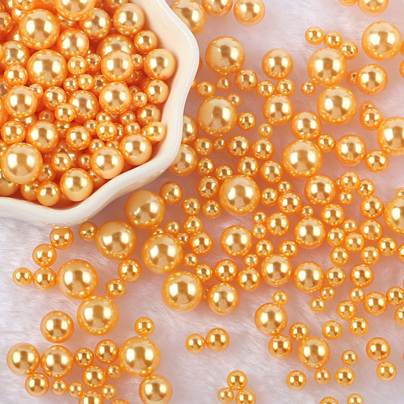 Mixed Size Non-hole Color Plastic Beads DIY Ornament Accessories