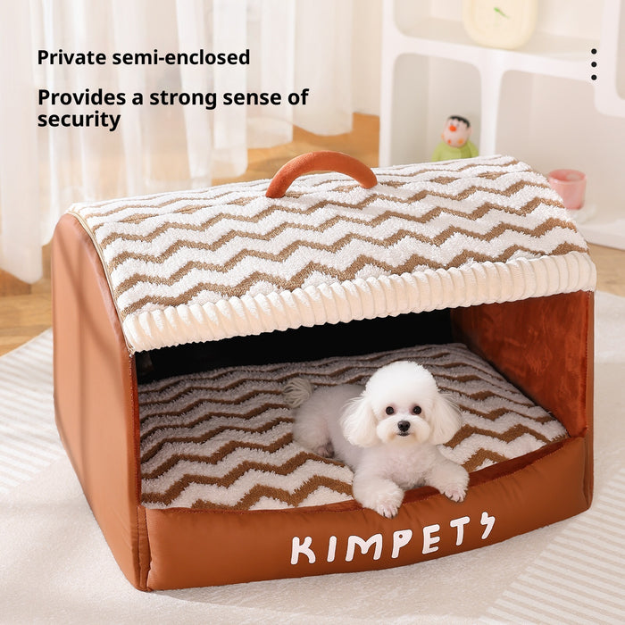 Houndstooth Drawer Nest Semi-enclosed Kennel