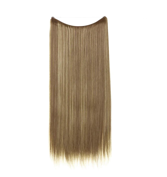Women's One-piece Adjustable Invisible Straight Multi-color Gradient Hair Extension Fishline