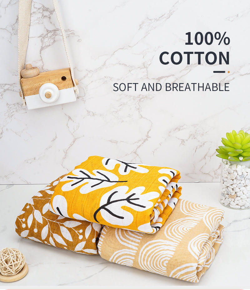 Newborn Baby Swaddling Quilt Pure Cotton Gauze Bath Towel Swaddling Wrapping Towel