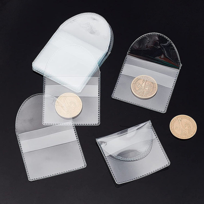 Plastic Soft Badge Bag Transparent Coin