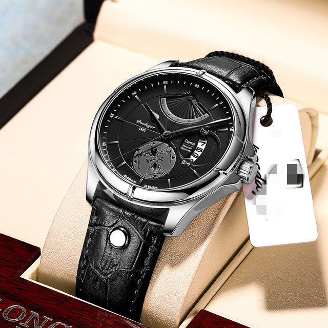 Waterproof Men's Calendar Thin Quartz Watch