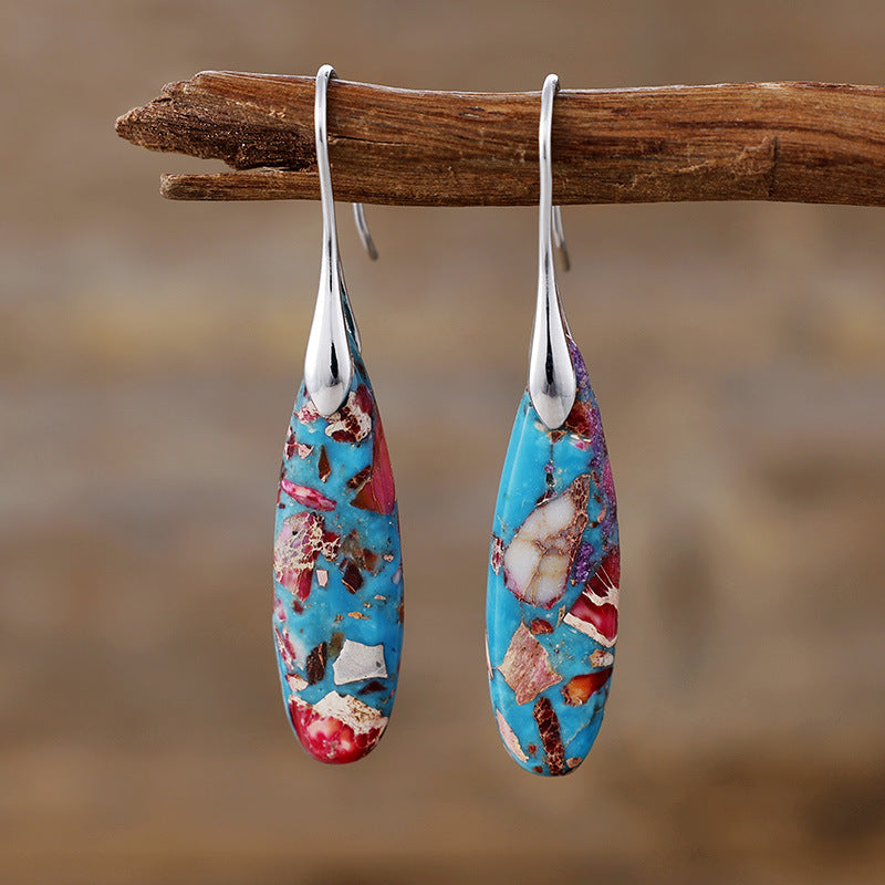 Bohemian Emperor Stone Drop Earrings