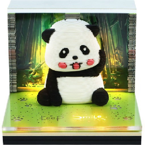 3D Sticky Note Paper Carving Creative Annual Meeting Tear-off Desktop Notepad Ornament