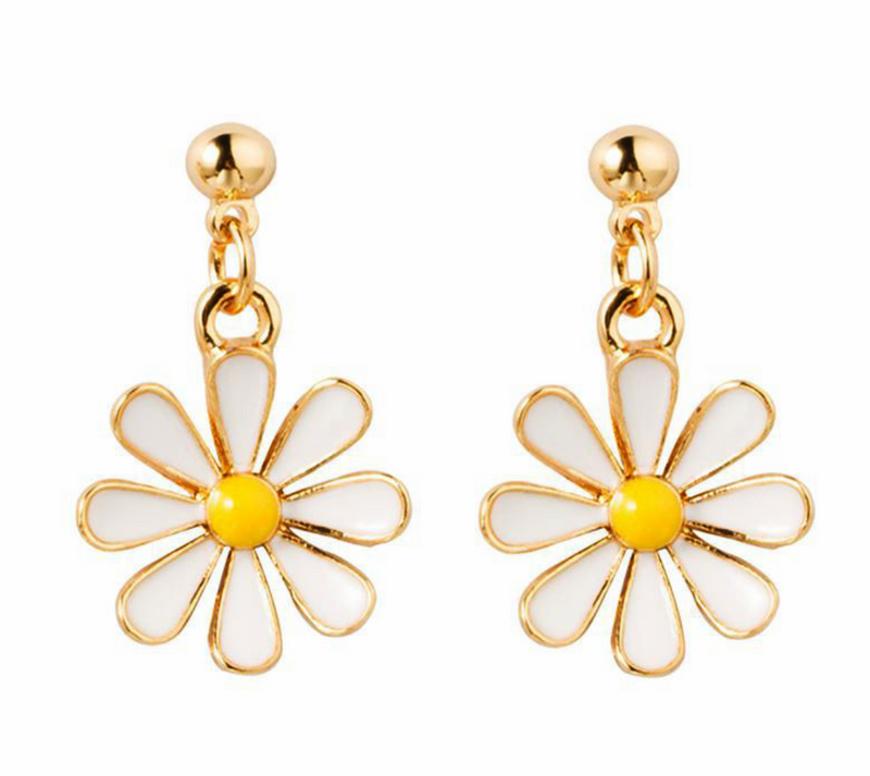 Temperament Little Daisy Earrings Korea Sweet Petal Flower Earrings