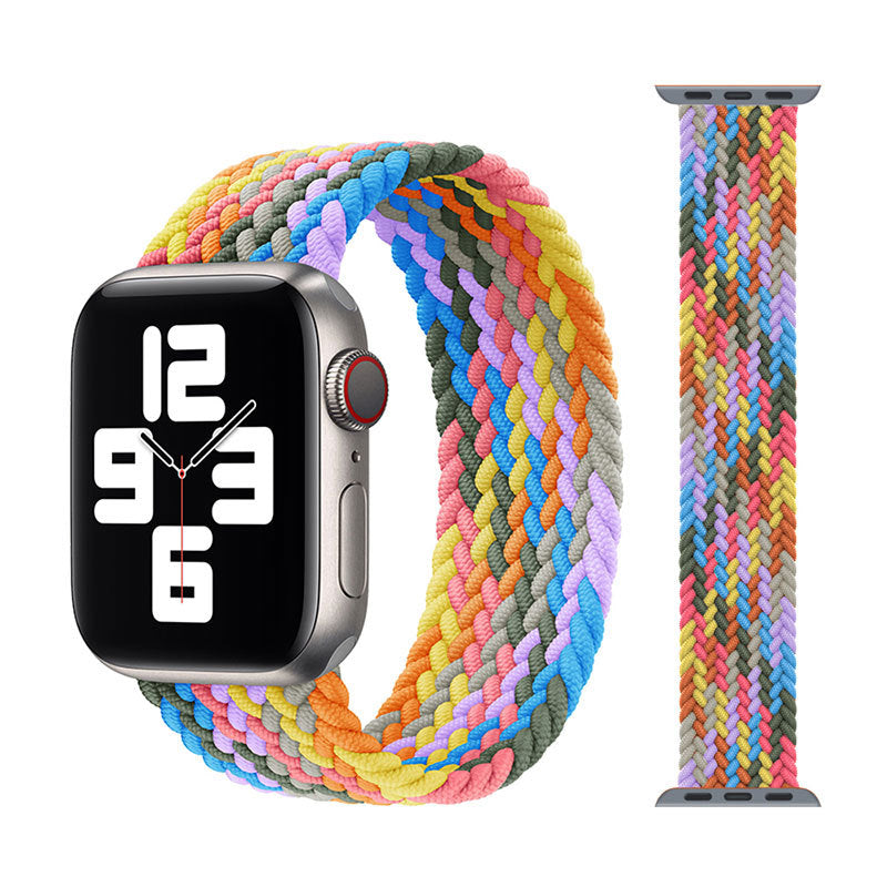 Single Loop Nylon Braided Elastic Strap