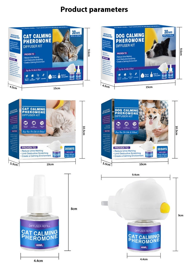 Anti-Stress Haustier Aromatherapie-Diffusor für Katzen und Hunde