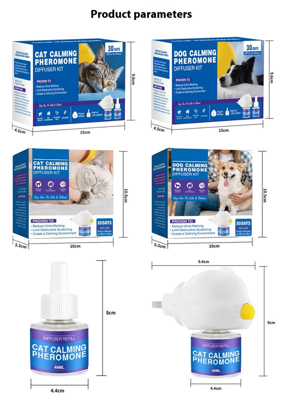 Anti-Stress Haustier Aromatherapie-Diffusor für Katzen und Hunde