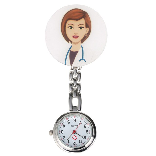 Relógio de bolso enfermeira relógio de cuidados médicos relógio de bolso feminino