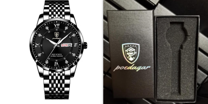 Nouveau Montre pour hommes étanche calendrier lumineux