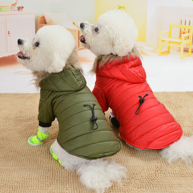 Casaco acolchoado de inverno para animais de estimação