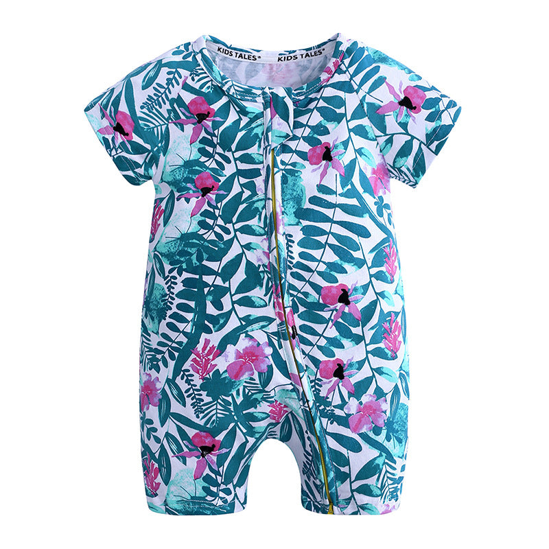 Summer round neck jumpsuit
