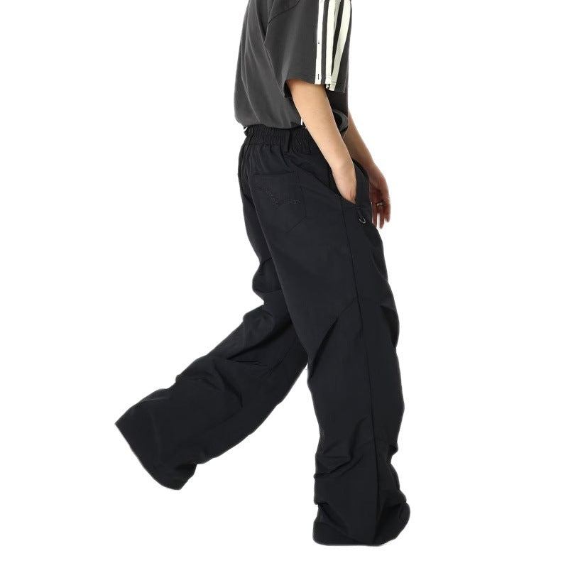 American Design Pleated Workwear Casual Pants Men