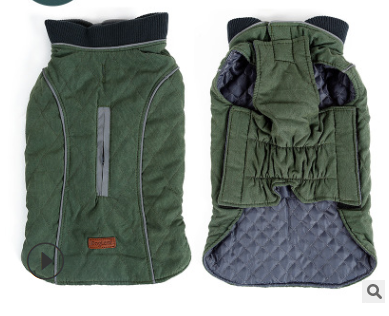 Retro style warm pet clothes