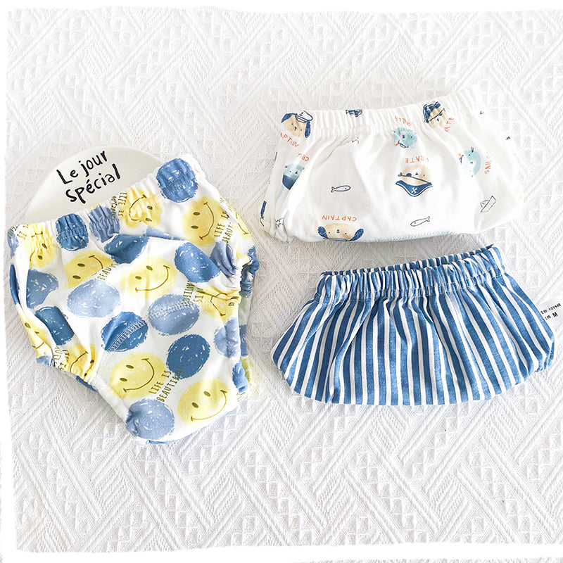 Baby's 6-layer Gauze Breathable Diaper Training Pants