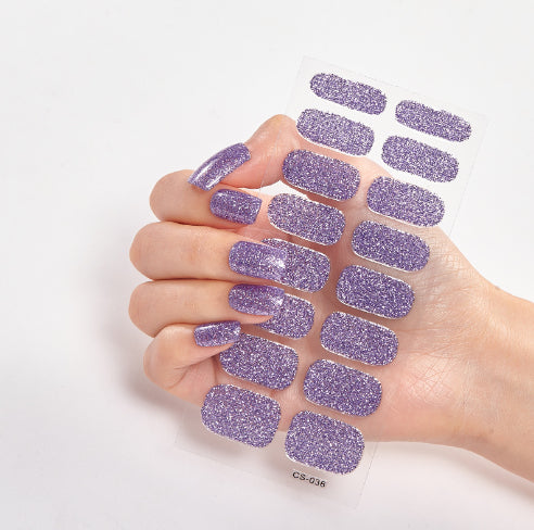 16 Autocolantes de Unhas Pure Color