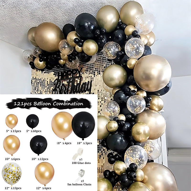 Colorful Latex Birthday Balloon Garland Arch Suit