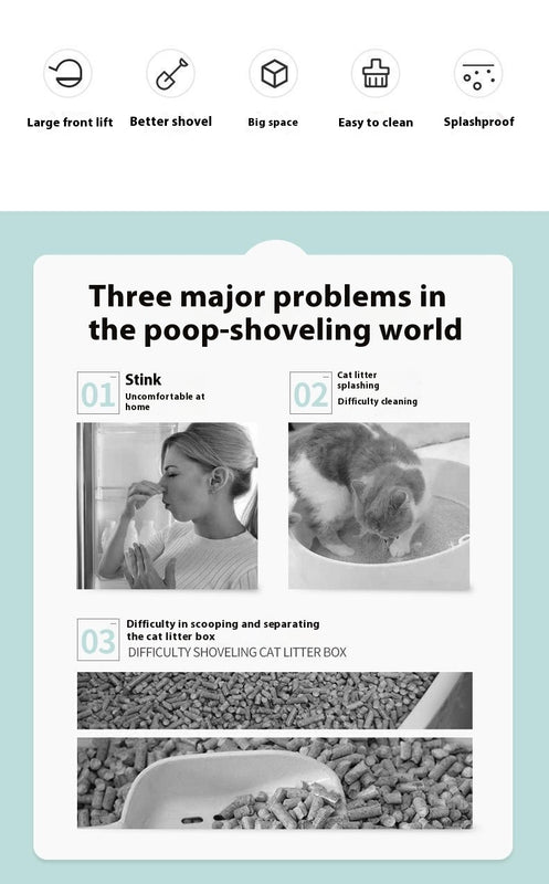 Litter Box Fully Enclosed Cat Toilet