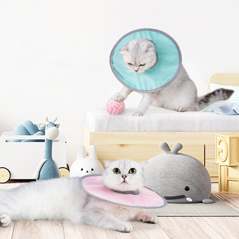 Waterproof Cat Recovery Collar  Adjustable Pet Cone Collar  Protective Cat Neck Cones To Stop Licking Wounds Lightweight Kitten Cones After Surgery Elizabethan E Collar For Cats Small Dog Puppy