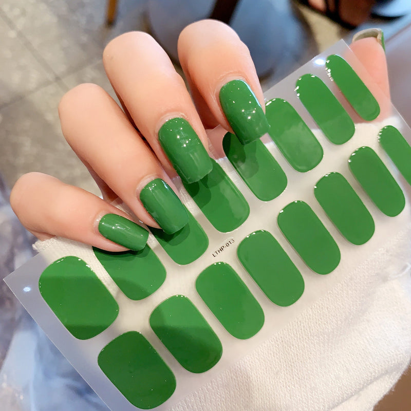 Autocolantes de beleza para unhas, semi-curados, de segunda geração, impermeáveis e duradouros
